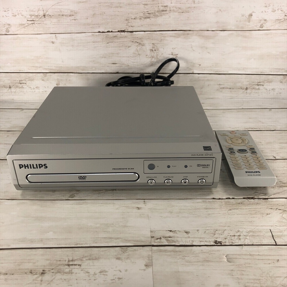 Philips DVP1013 Progressive Scan DVD Player Silver with Remote Dolby Digital